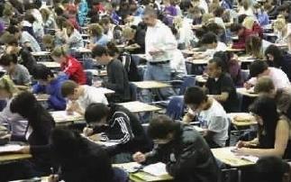 中國(guó)僑網(wǎng)SAT考試現(xiàn)場(chǎng) 圖GJ