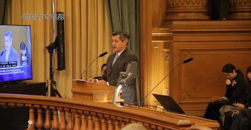 中國僑網(wǎng)聽證會現(xiàn)場(美國中文網(wǎng))