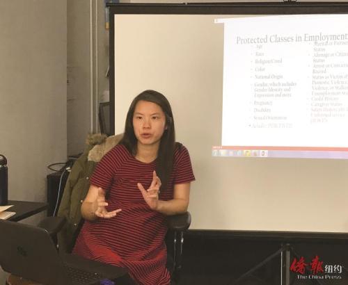 中國僑網(wǎng)華裔律師Ting Ting Cheng(紐約《僑報(bào)》/王伊琳 攝)