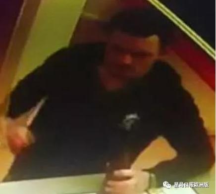 中國僑網(wǎng)警方公布鬧事男子照片。(《星島日報》歐洲版微信公眾號)