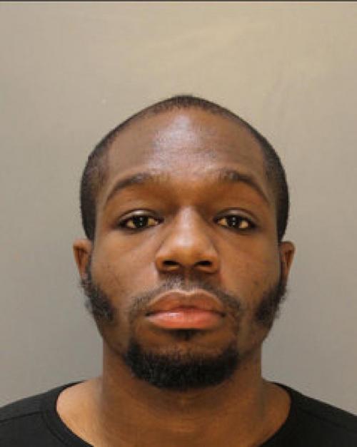 中國僑網(wǎng)嫌犯帕特森向警方投案。(美國《世界日報》/警方照片)