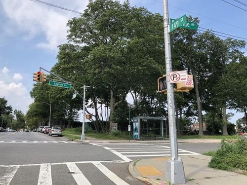 中國(guó)僑網(wǎng)紐約華裔女子在此路口附近險(xiǎn)些被強(qiáng)奸。(美國(guó)《世界日?qǐng)?bào)》╱朱蕾 攝)