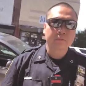 中國僑網(wǎng)華裔警員陳榮輝。(紐約《僑報(bào)》)