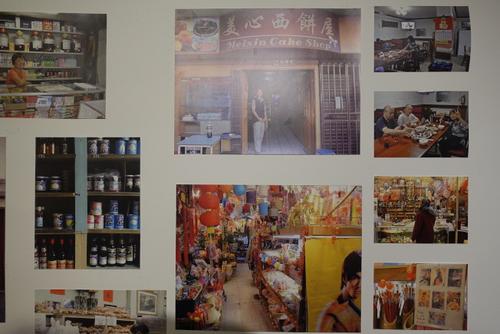 中國僑網展覽記錄世界13個城市唐人街風貌。(美國《世界日報》記者 金春香 攝)