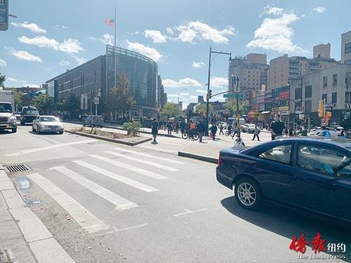 中國僑網(wǎng)紐約法拉盛緬街公車專用道項(xiàng)目計(jì)劃在未來兩周內(nèi)試行。(美國《僑報(bào)》/張晶 攝)