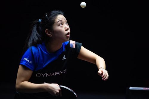 中國僑網美國選手張安。新華社記者 張金加 攝