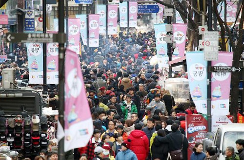 春節(jié)期間中國(guó)游客回歸韓國(guó)