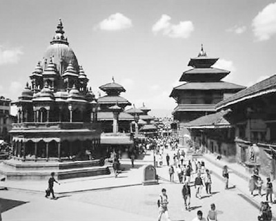 圖為尼泊爾首都加德滿都一景