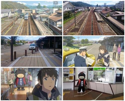 中國(guó)僑網(wǎng)動(dòng)畫和現(xiàn)實(shí)中的畫面。(日本《中文導(dǎo)報(bào)》)