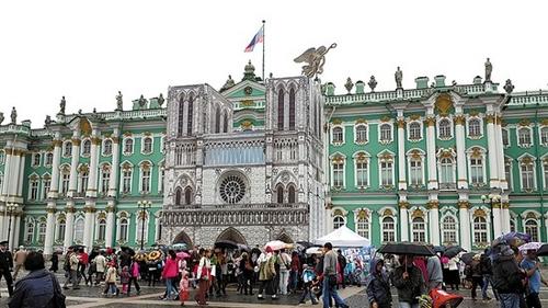 中國僑網(wǎng)俄羅斯圣彼得堡冬宮(溫志勇 攝)