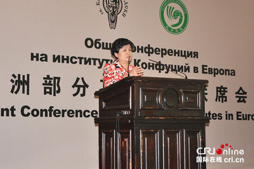 歐洲孔院聯(lián)席會(huì)議開幕式上漢辦主任許琳講話