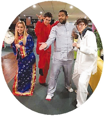 圖為謝菲爾德孔子學(xué)院“漢英角”活動現(xiàn)場