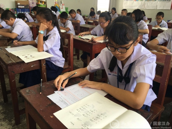 光中分考點(diǎn)現(xiàn)場(圖片來源:國家漢辦網(wǎng)站)