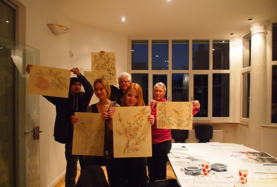 學(xué)員展示自己的作品