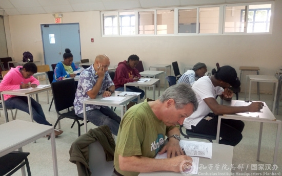 HSK2級考試現(xiàn)場