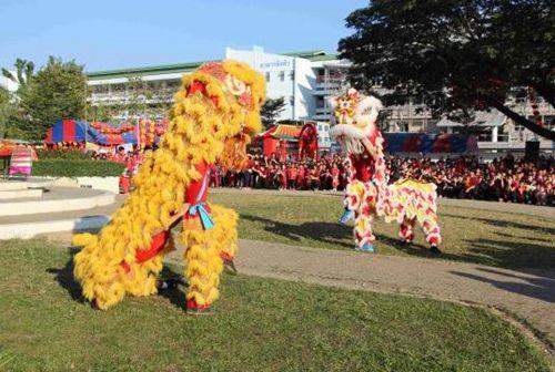 中國僑網(wǎng)學(xué)生精彩舞獅