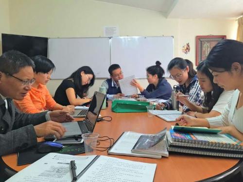 中國(guó)僑網(wǎng)教研活動(dòng)現(xiàn)場(chǎng)