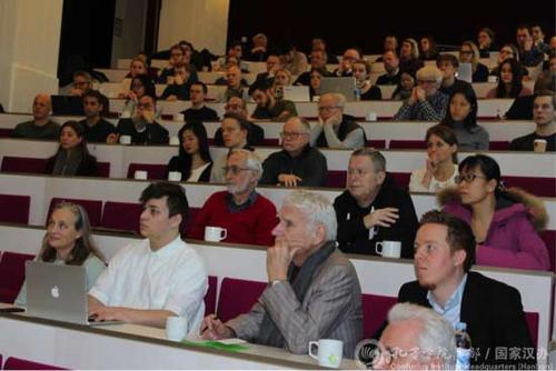 中國僑網(wǎng)講座現(xiàn)場