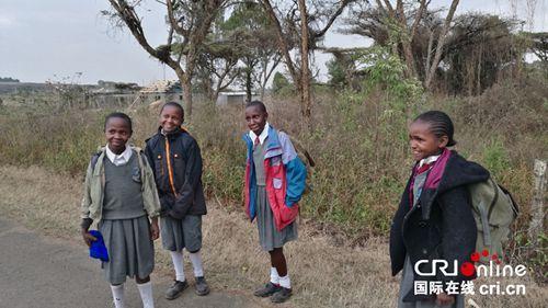 中國僑網(wǎng)埃格頓大學(xué)附小學(xué)生放學(xué)路上演唱孔子學(xué)院老師教的中文歌曲《兩只老虎》。王新俊 攝