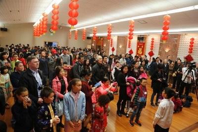 中國僑網(wǎng)招待會現(xiàn)場