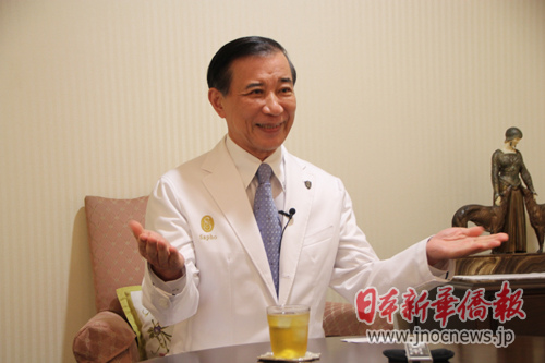 中國(guó)僑網(wǎng)白壁征夫。(吳曉樂 攝)