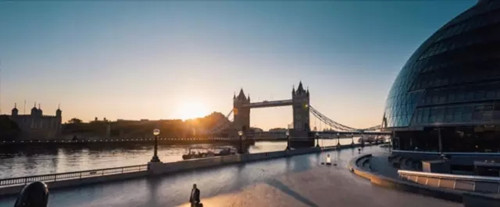 ▲夕陽余暉中的英國