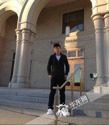 中國僑網(wǎng)曾璽文留學(xué)時(shí)照片 受訪者供圖 華龍網(wǎng)發(fā)