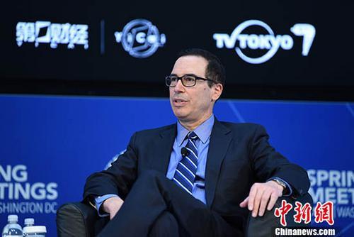 中國(guó)僑網(wǎng)資料圖:美財(cái)長(zhǎng)姆努欽。 中新社記者 刁海洋 攝