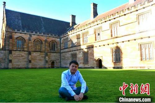 中國(guó)僑網(wǎng)彭凱留學(xué)時(shí)期 支付寶安徽分公司供圖