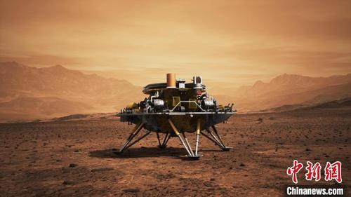 中國僑網(wǎng)“祝融號”火星車 效果圖 中國航天科技集團(tuán)八院 供圖