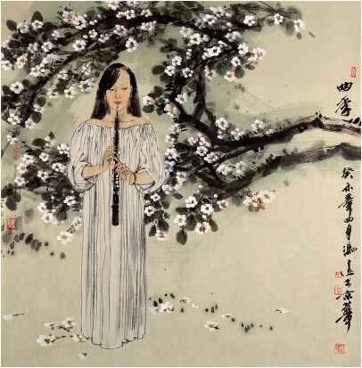 中國僑網(wǎng)四季(70cm*70cm 紙本設色)-馮遠(中國大陸)-1995