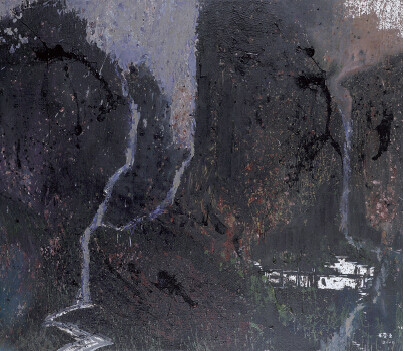 中國僑網(wǎng)山水(92cm*80cm 布面丙烯、油彩)-王受之(美國)-2008