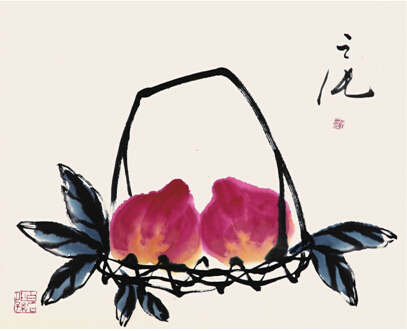 中國僑網(wǎng)愿人長壽(55cm*44.5cm 紙本水墨)-熊之純(芬蘭)-2013