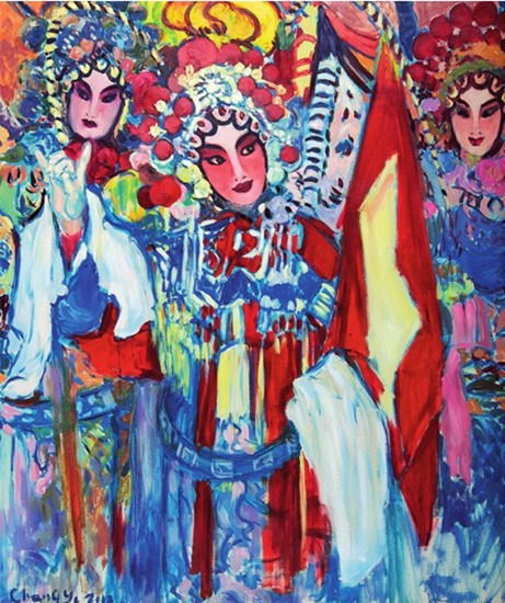 中國僑網(wǎng)國粹(122cm*118 布面油彩)-常怡(加拿大)-2012