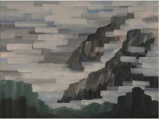 中國(guó)僑網(wǎng)流云-(30cm*40cm 布面丙烯)-何源(瑞士)-2013