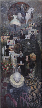 中國(guó)僑網(wǎng)愛麗絲夢(mèng)游仙境(200cm*100cm 布面油彩)-羅熹(俄羅斯)-2013