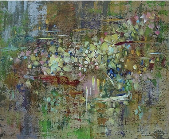 中國僑網(wǎng)抽象富裕(99cm*126cm 布面丙烯)-孟劍平(加拿大)-2013