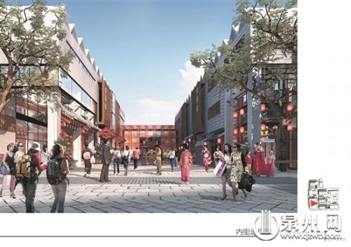 “東亞之窗”文創(chuàng)園內(nèi)街透視圖(項目運營方