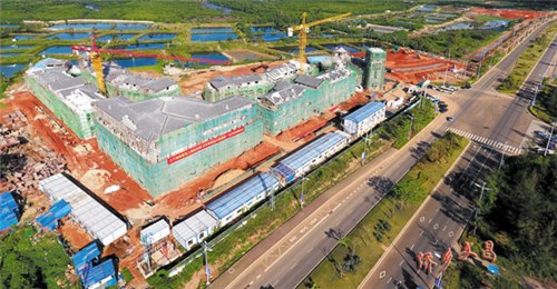 中國(guó)僑網(wǎng)八門灣海上森林公園項(xiàng)目建設(shè)如火如荼