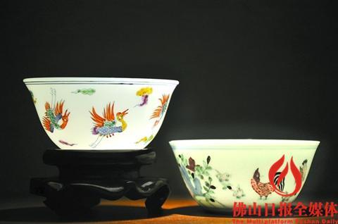 中國僑網(wǎng)斗彩雞缸杯。