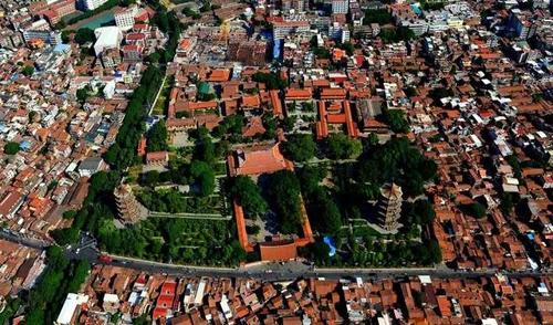 中國僑網(wǎng)圖/開元寺俯瞰