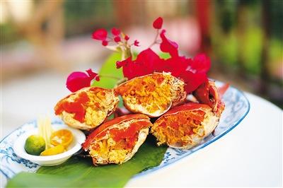 中國(guó)僑網(wǎng)清蒸和樂蟹