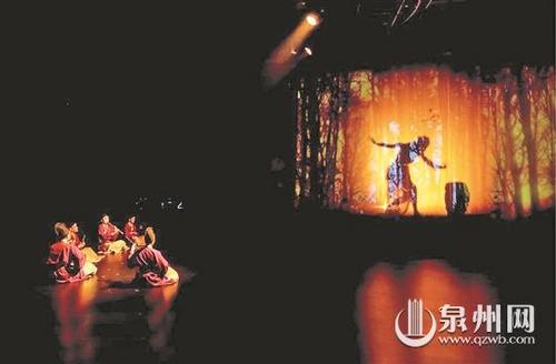 中國(guó)僑網(wǎng)《九歌·意象》演出劇照。