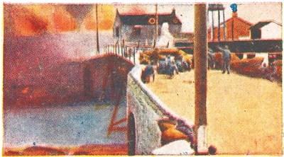 中國(guó)僑網(wǎng)煙畫“八字橋戰(zhàn)役”