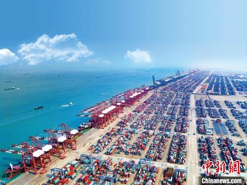 中國僑網(wǎng)廣州港南沙港區(qū) 廣州港集團(tuán)供圖