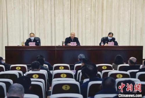 中國僑網(wǎng)會(huì)議現(xiàn)場(chǎng) 安徽省公安廳供圖