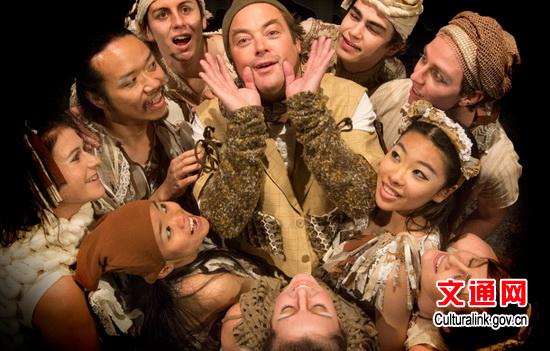 中國(guó)演員新西蘭參演莎翁名劇《仲夏夜之夢(mèng)》演出劇照