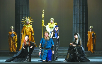 中國僑網(wǎng)評劇《城邦恩仇》劇照