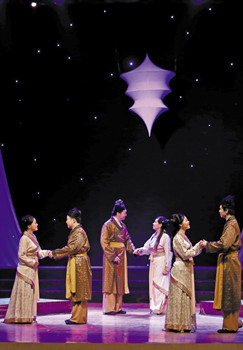 中國(guó)僑網(wǎng)《詩(shī)經(jīng)·樂圖》演繹3000年前的古典愛情故事。