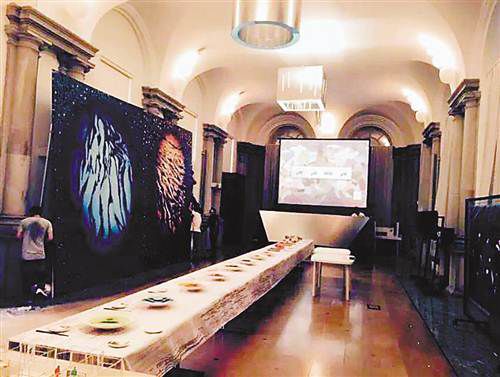 圖為“黃門宴”展廳現(xiàn)場